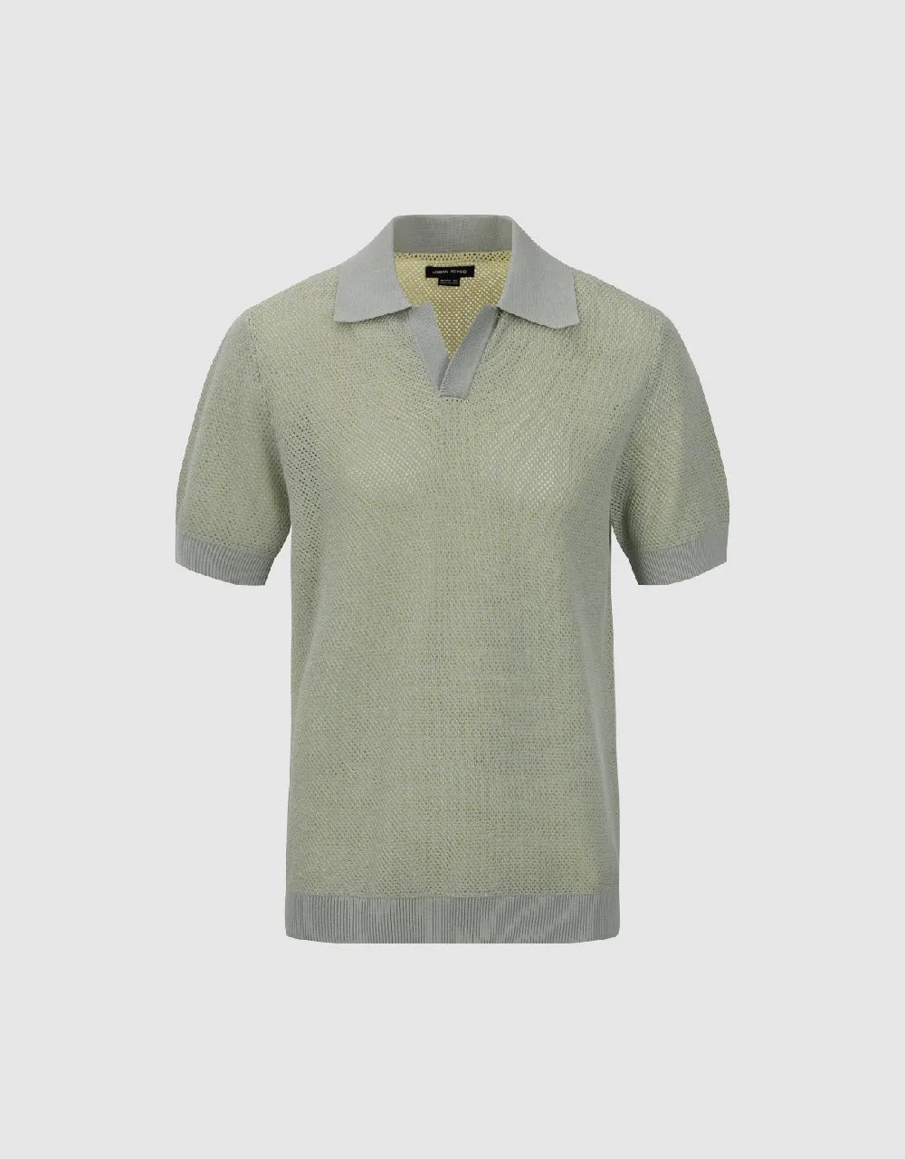 Lapel Knitted T-Shirt sold by Urban Revivo product image thumbnail 4