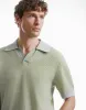 Lapel Knitted T-Shirt sold by Urban Revivo