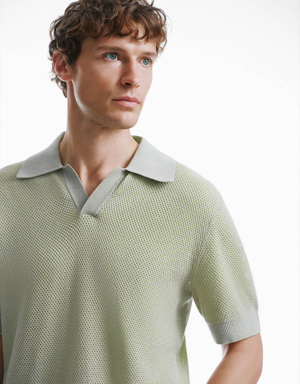 Lapel Knitted T-Shirt sold by Urban Revivo product image thumbnail 3