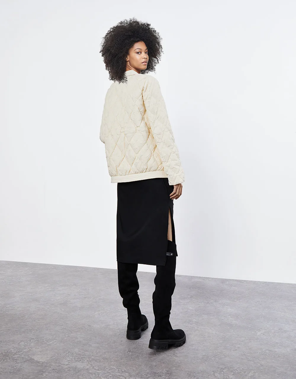 Sequined Quilted Jacket sold by Urban Revivo product image thumbnail 5