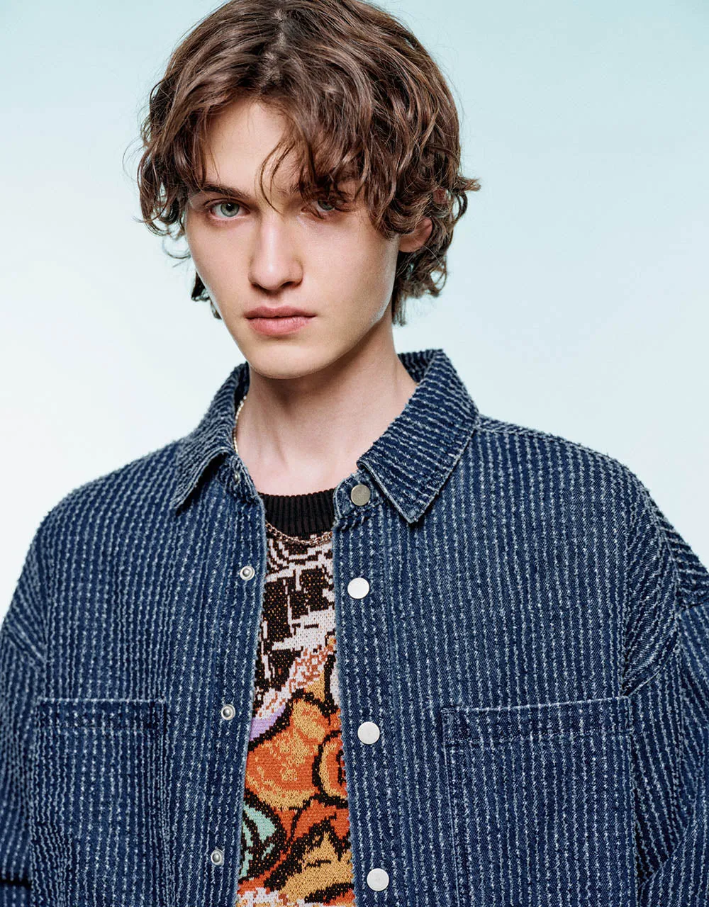 Pressed Button Denim Shirt sold by Urban Revivo product image thumbnail 4