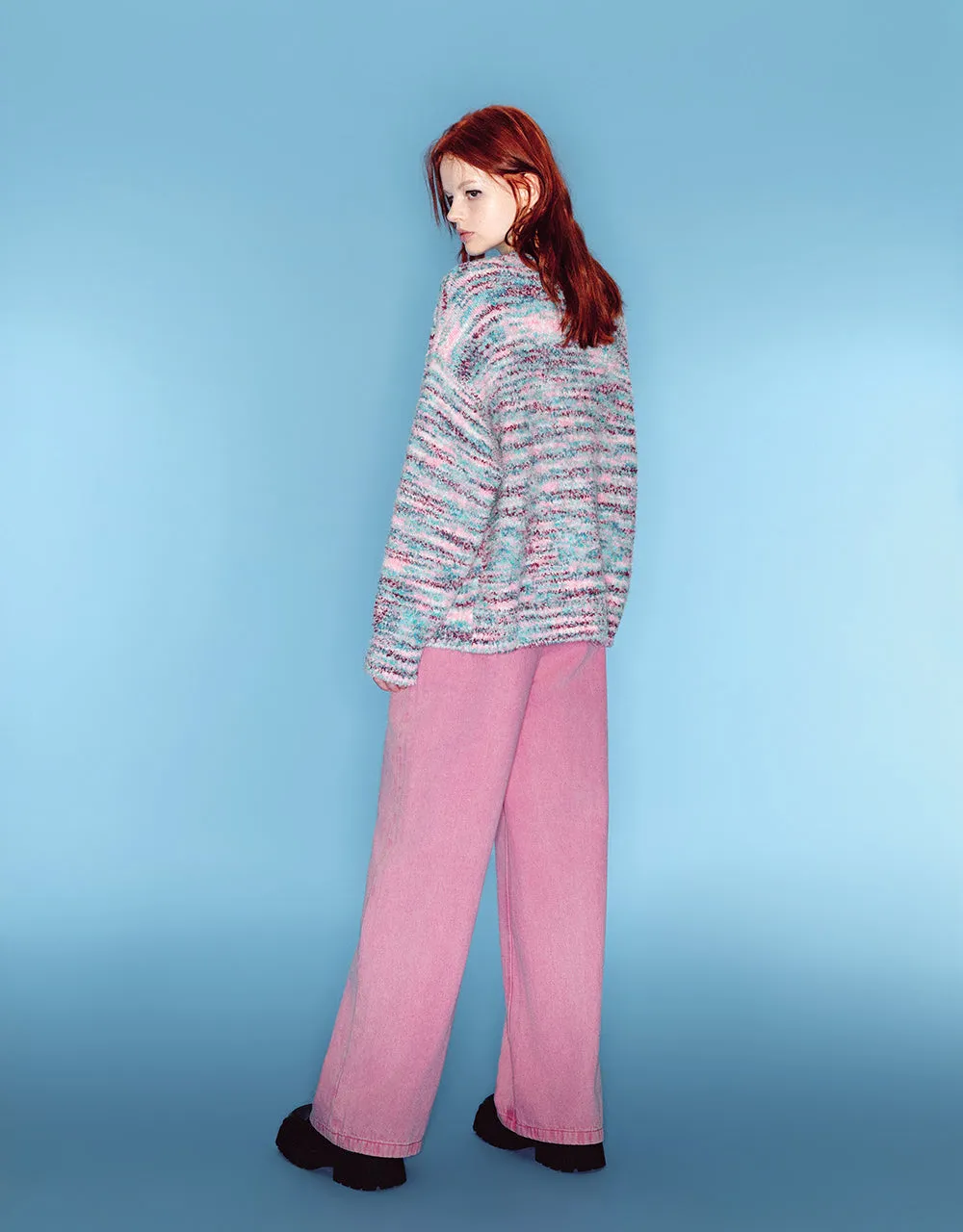 Drop Shoulder Sleeve Knitted Cardigan sold by Urban Revivo product image thumbnail 5