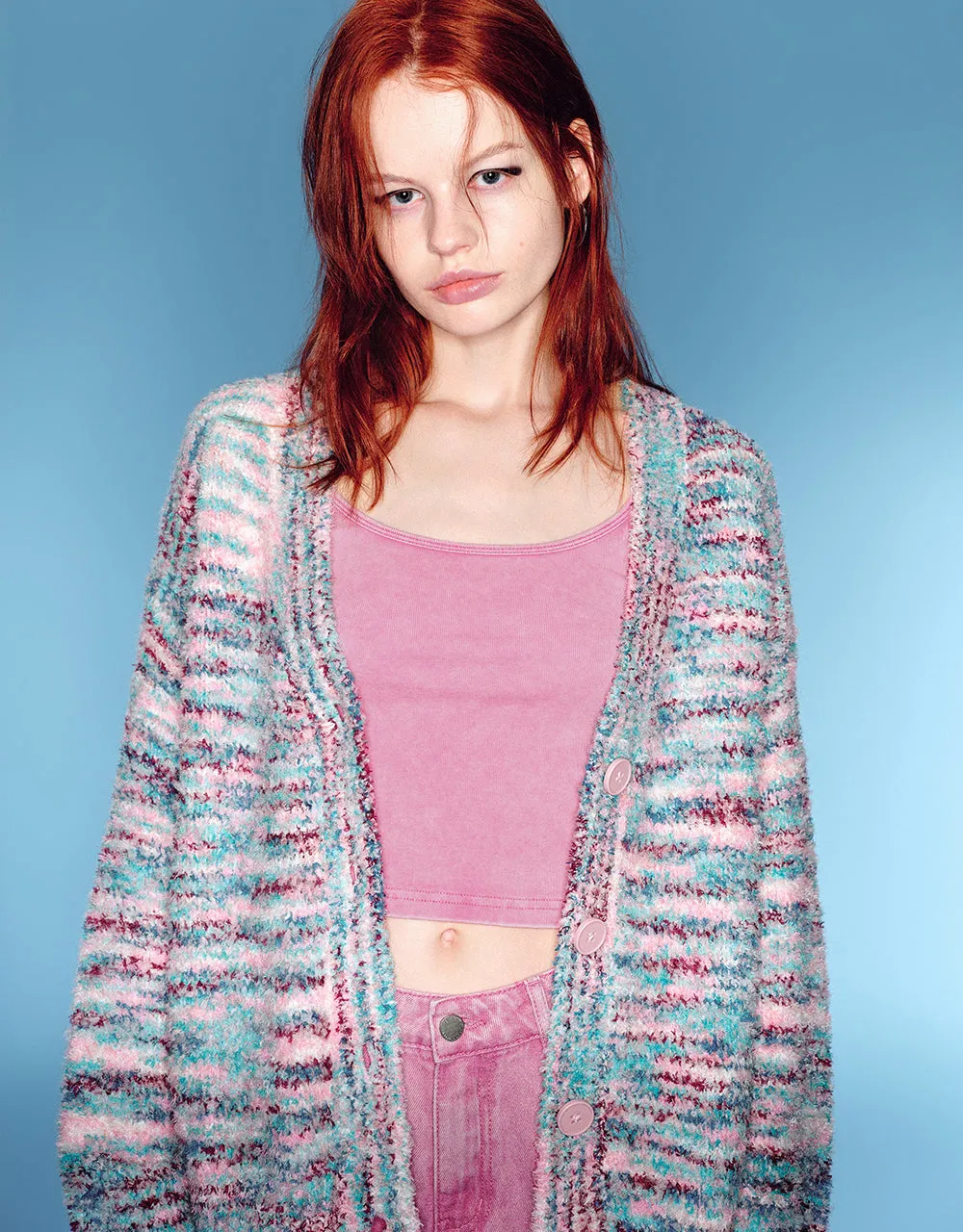 Drop Shoulder Sleeve Knitted Cardigan sold by Urban Revivo product image thumbnail 4