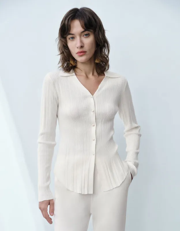 Drop Shoulder Sleeve  Knitted Cardigan sold by Urban Revivo