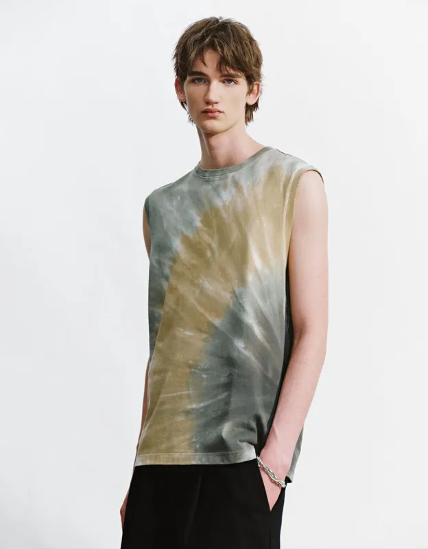 Printed Crew Neck Loose Tank Top sold by Urban Revivo