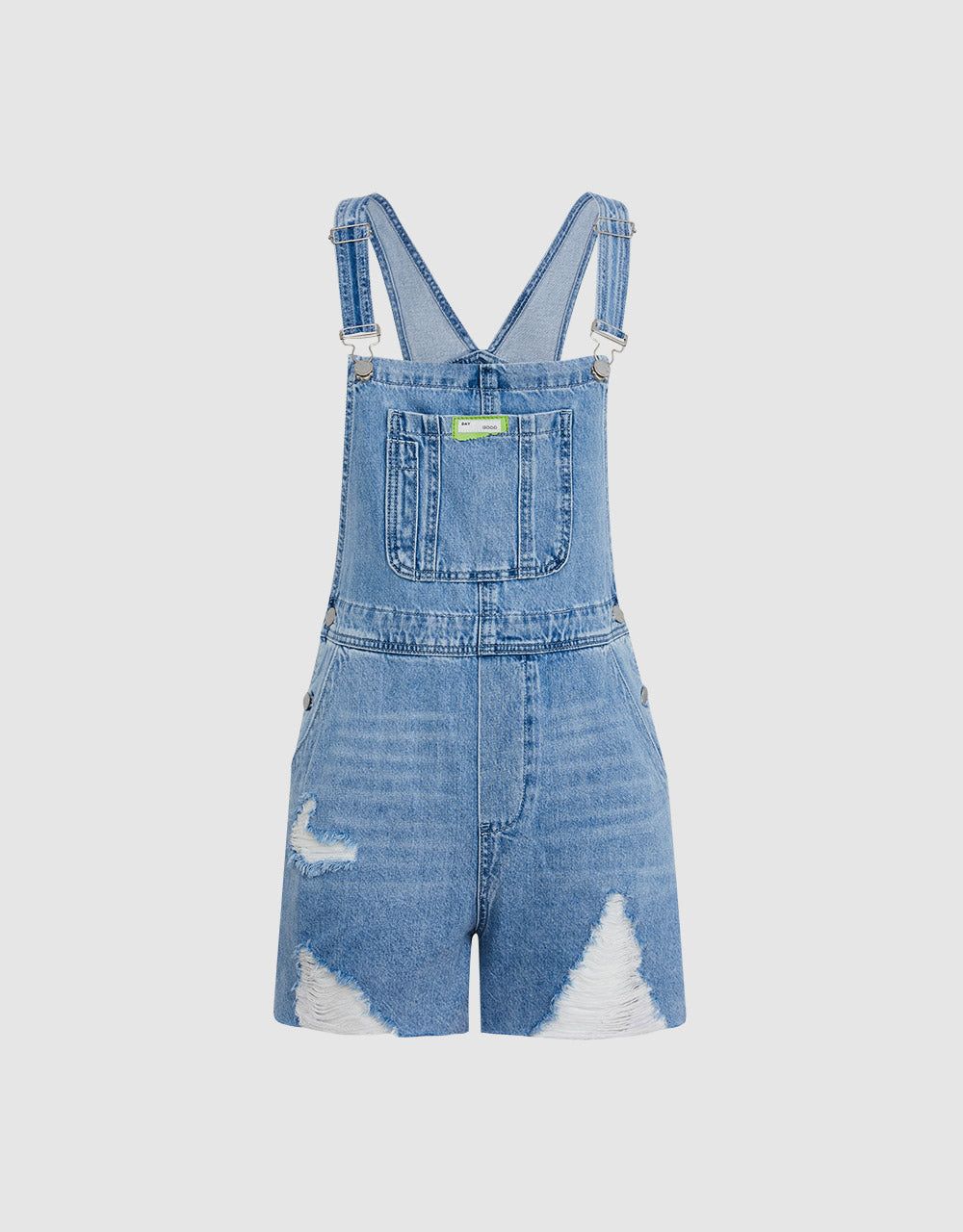 Ripped Denim Overalls sold by Urban Revivo