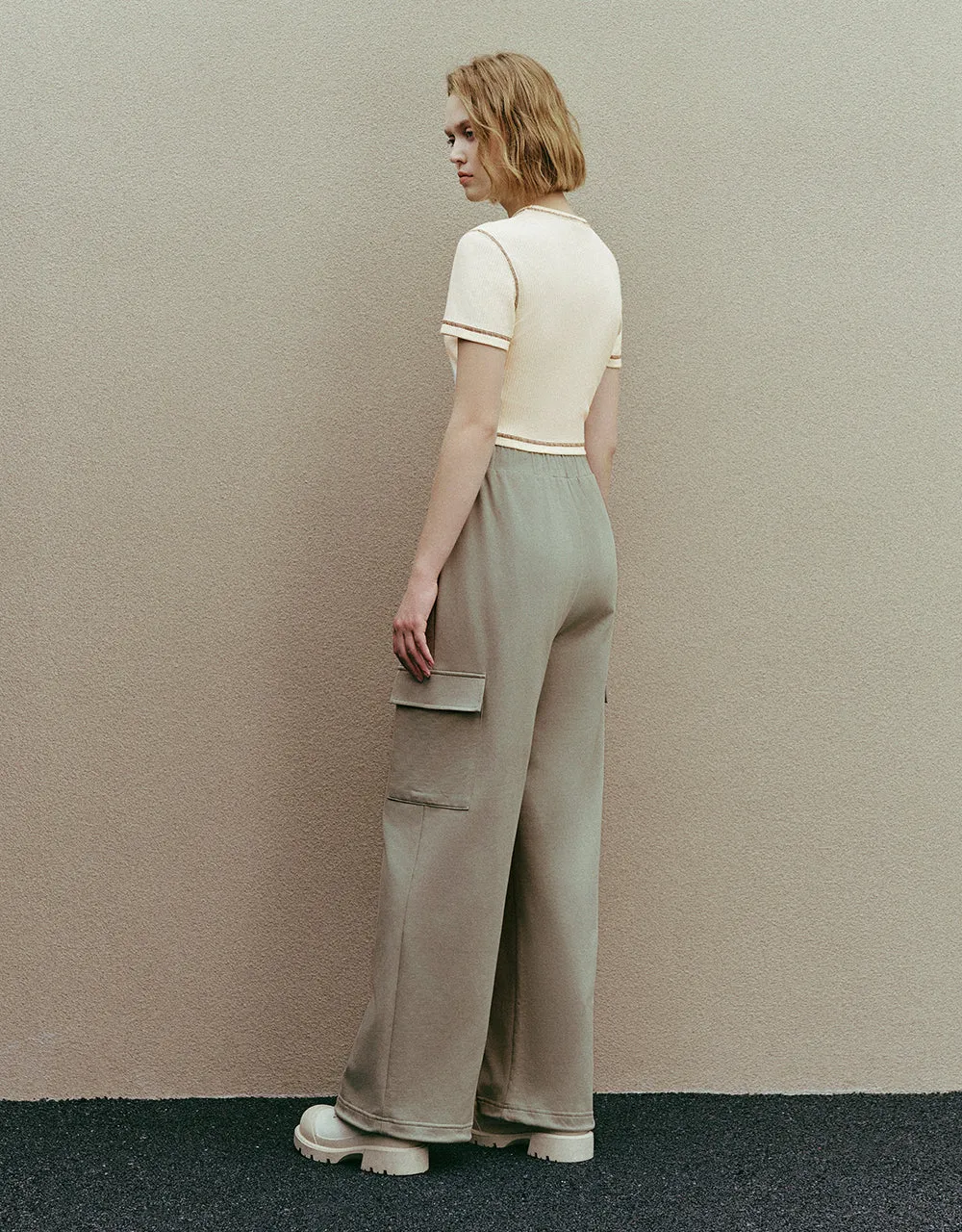 Printed Crew Neck Skinny T-Shirt sold by Urban Revivo product image thumbnail 5