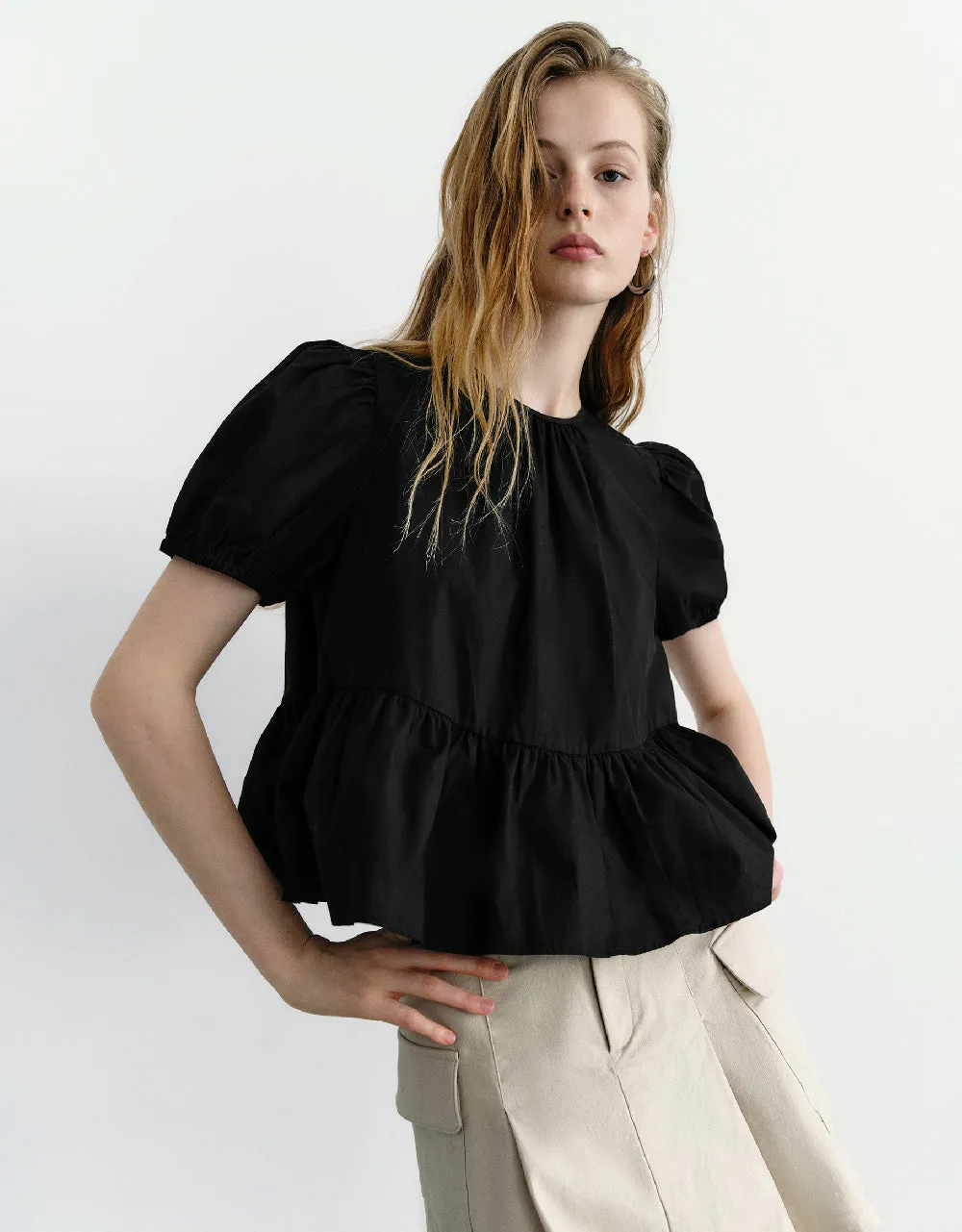 Crew Neck Overhead Shirt sold by Urban Revivo