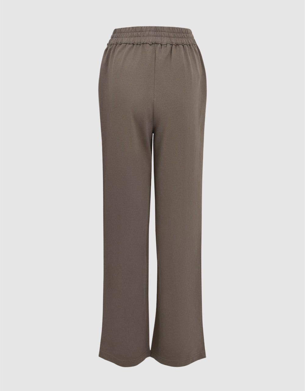 Elastic Waist Knitted Straight Pants sold by Urban Revivo product image thumbnail 3
