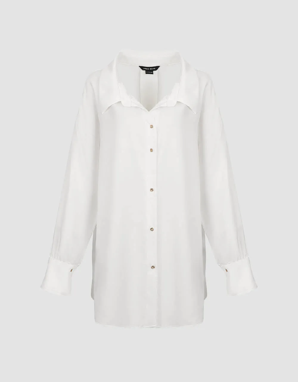 Button Up Straight Shirt sold by Urban Revivo product image thumbnail 2