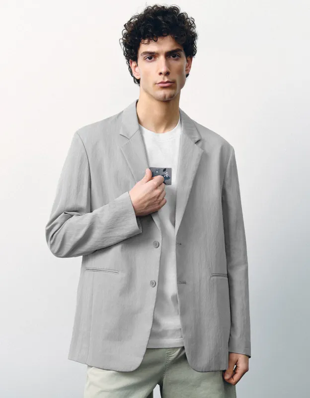 Notch Lapel Tailored Blazer sold by Urban Revivo