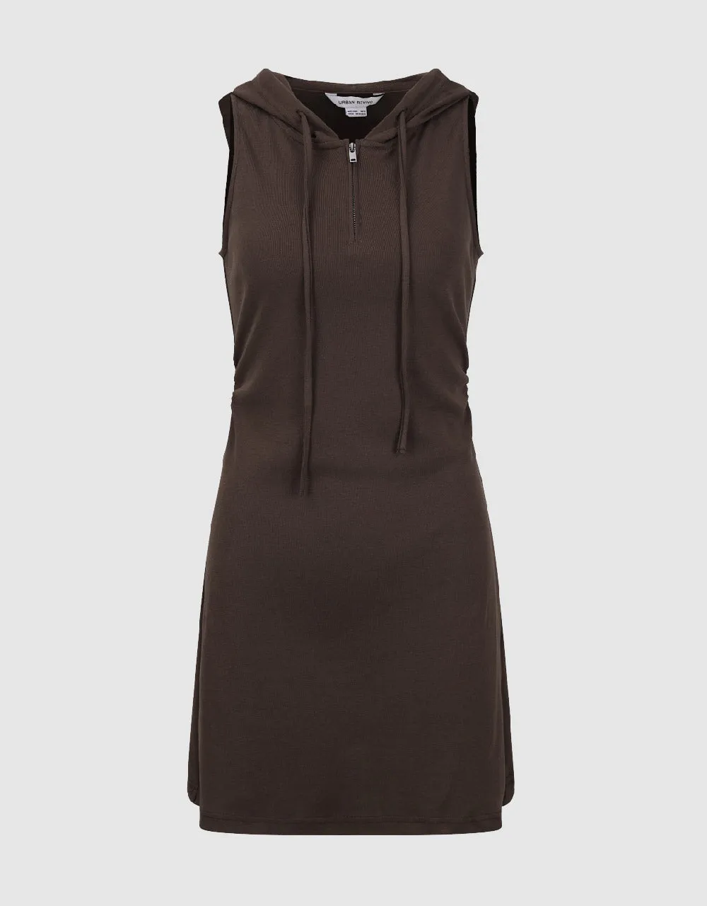 Sleeveless Hooded Straight Dress sold by Urban Revivo product image thumbnail 2