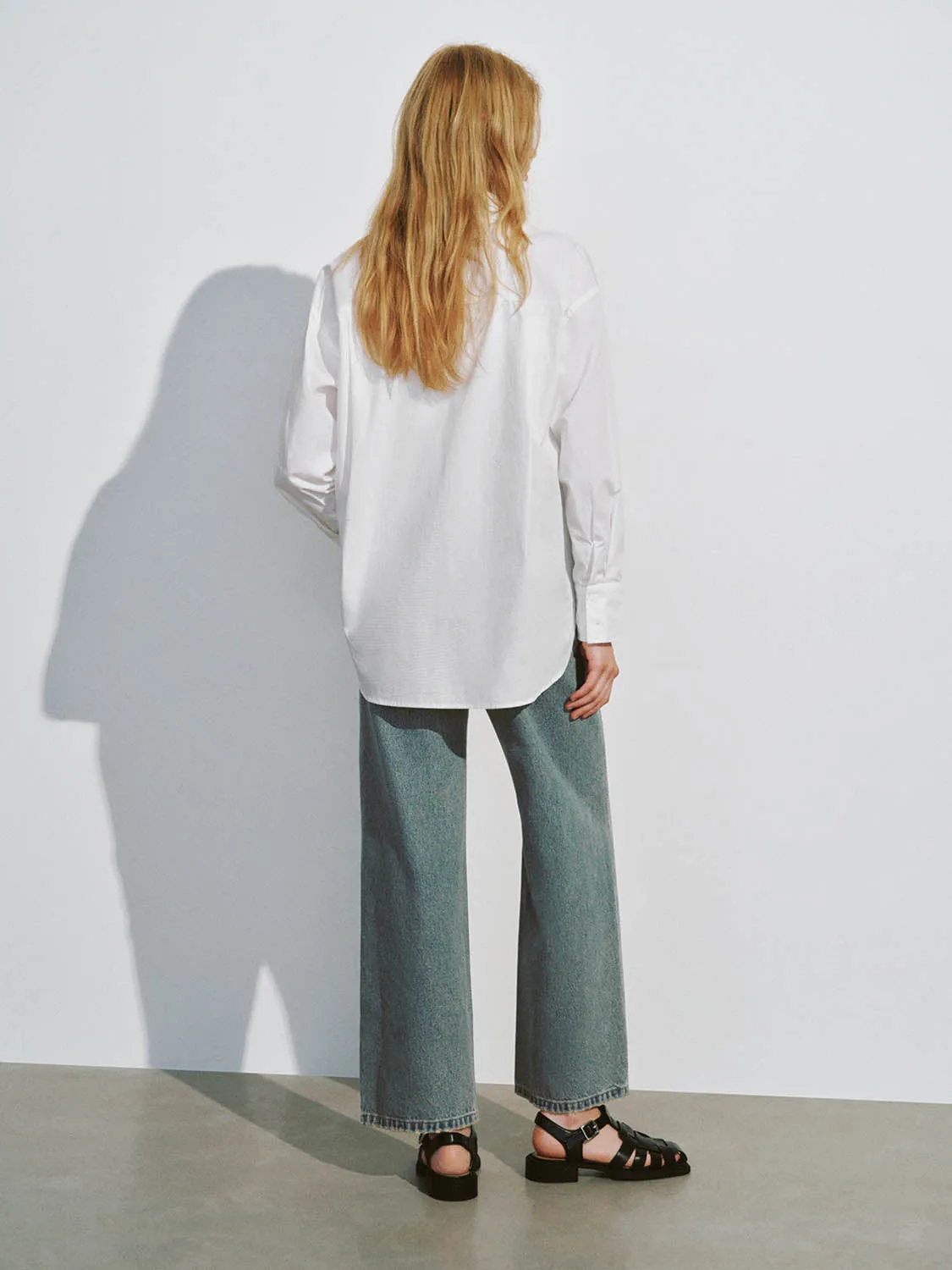 Ripped Wide-Leg Jeans sold by Urban Revivo product image thumbnail 4