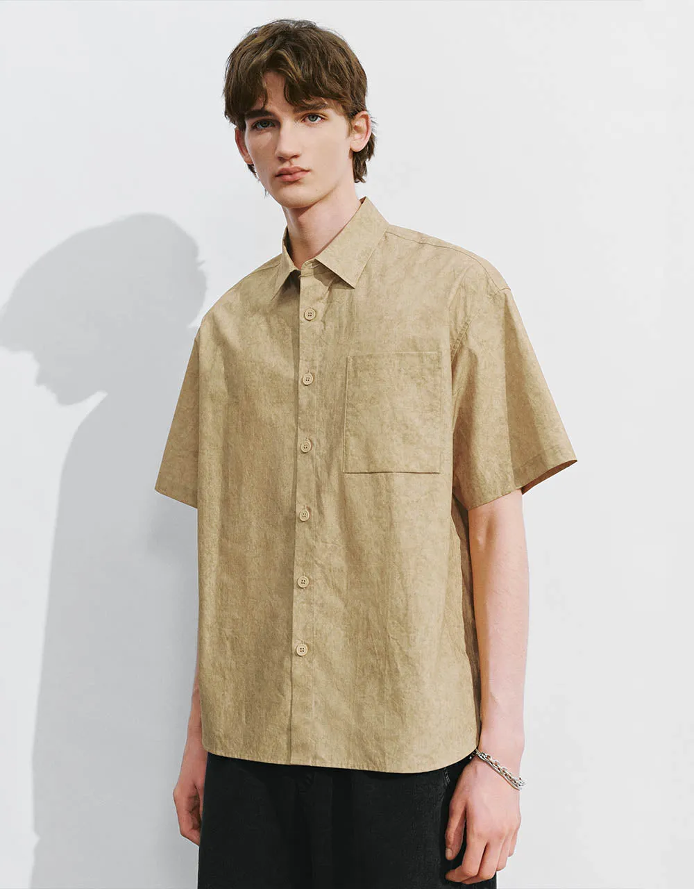 Button Up Loose Shirt sold by Urban Revivo product image thumbnail 3