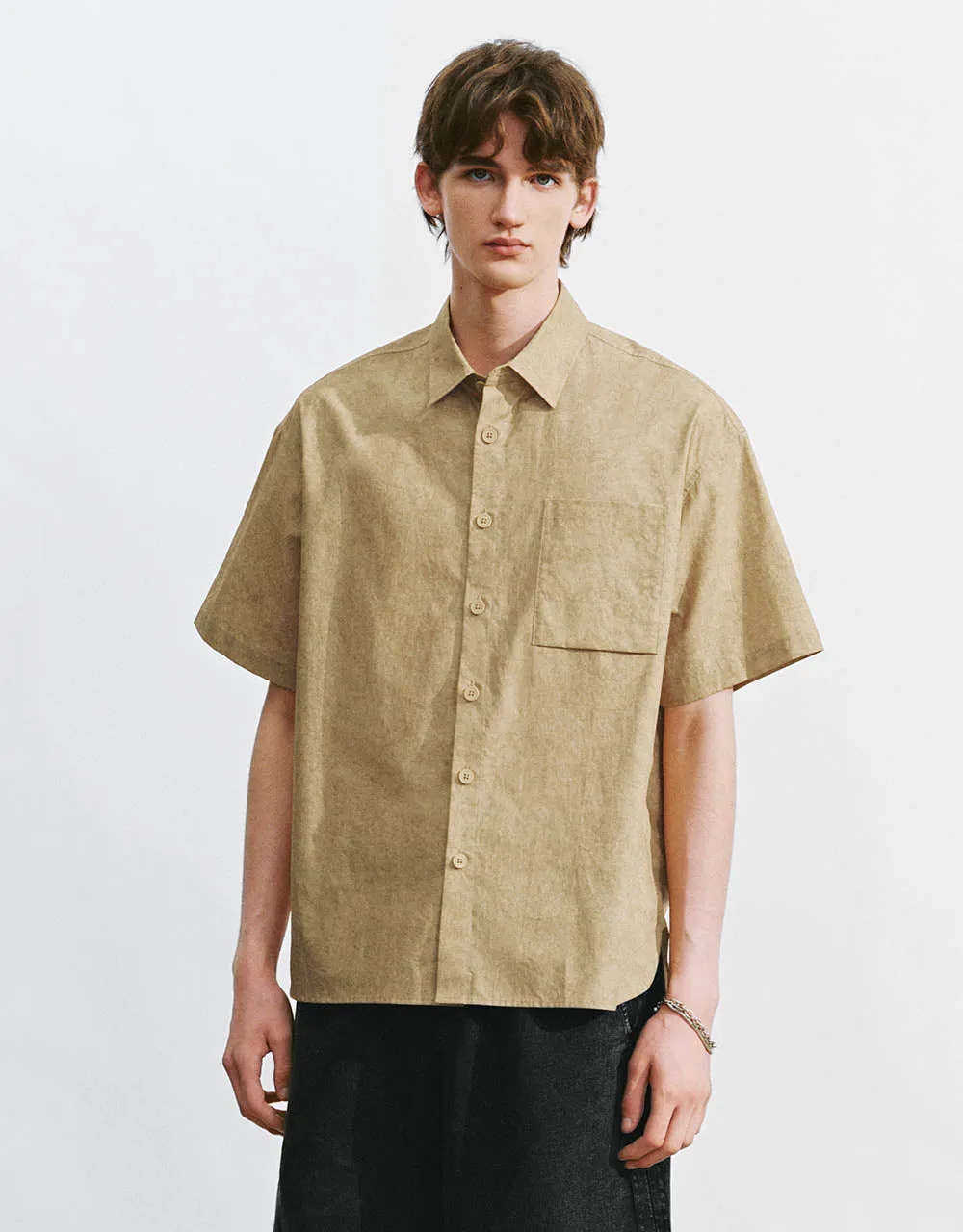 Button Up Loose Shirt sold by Urban Revivo