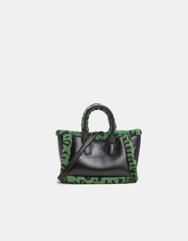 Leopard Pattern Fluffy Trim Shoulder Bag sold by Urban Revivo