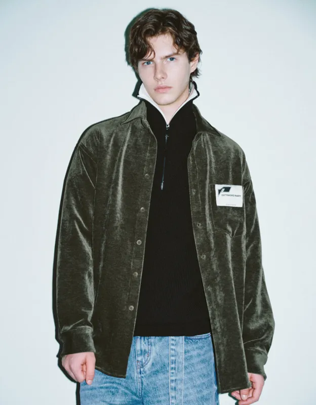 Button Up Knitted Shirt sold by Urban Revivo