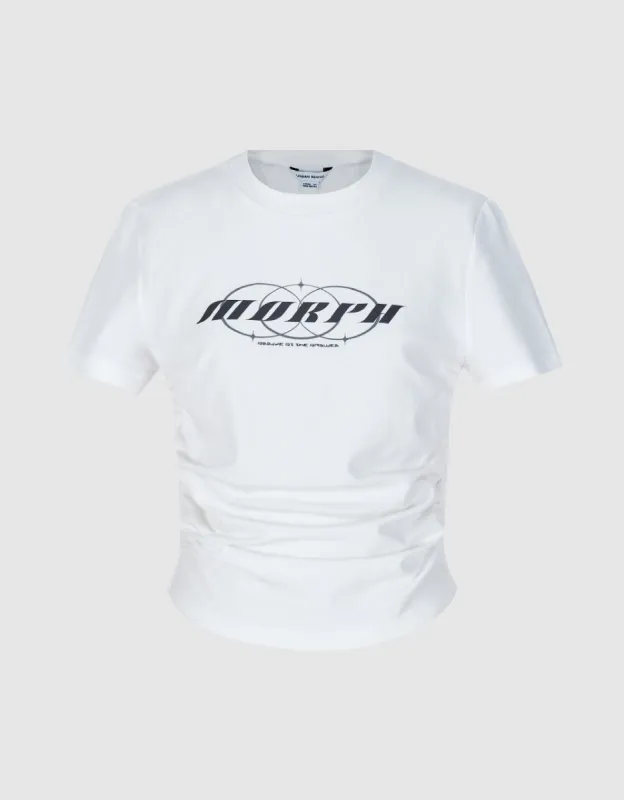 Racer Crew Neck Straight T-Shirt made by Urban Revivo