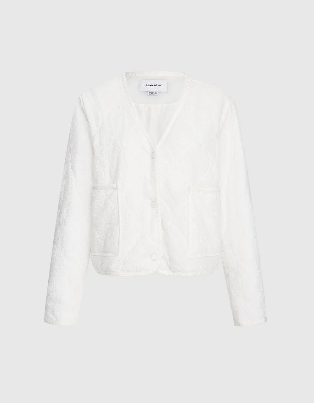 Textured Contrast Tim Winter Coat sold by Urban Revivo