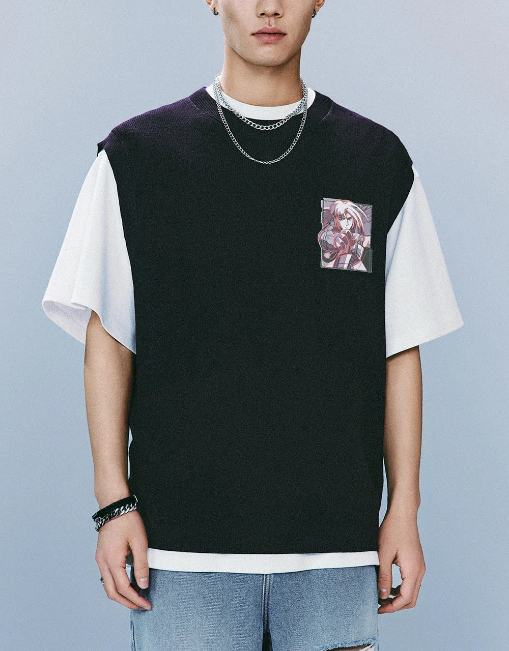 Crew Neck Knitted Tank Top sold by Urban Revivo product image thumbnail 2
