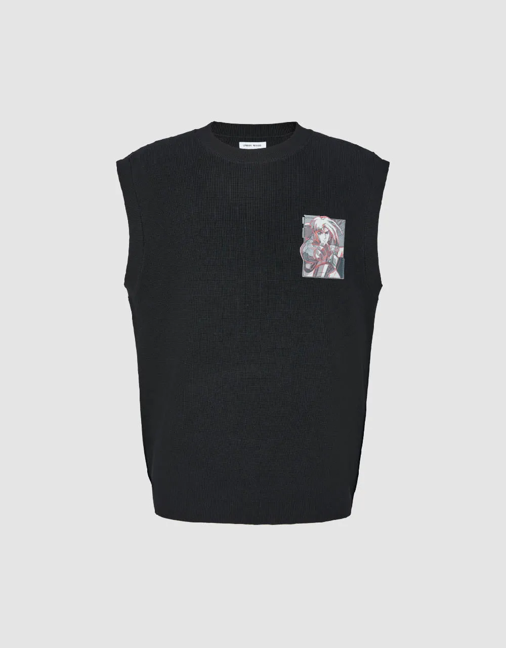 Crew Neck Knitted Tank Top sold by Urban Revivo