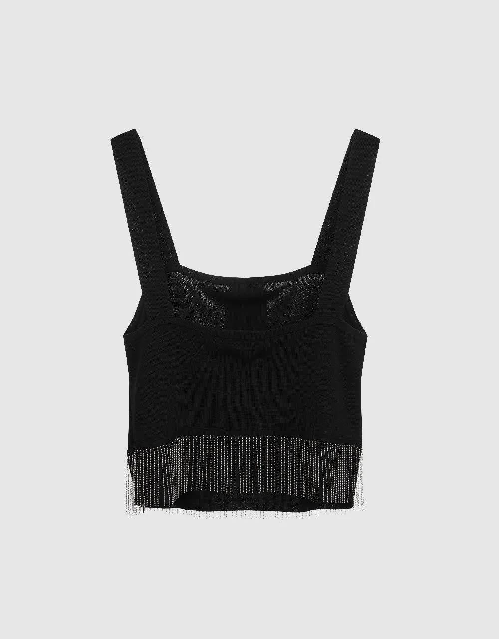 Sleeveless Square-cut Collar Knitted T-Shirt sold by Urban Revivo product image thumbnail 5