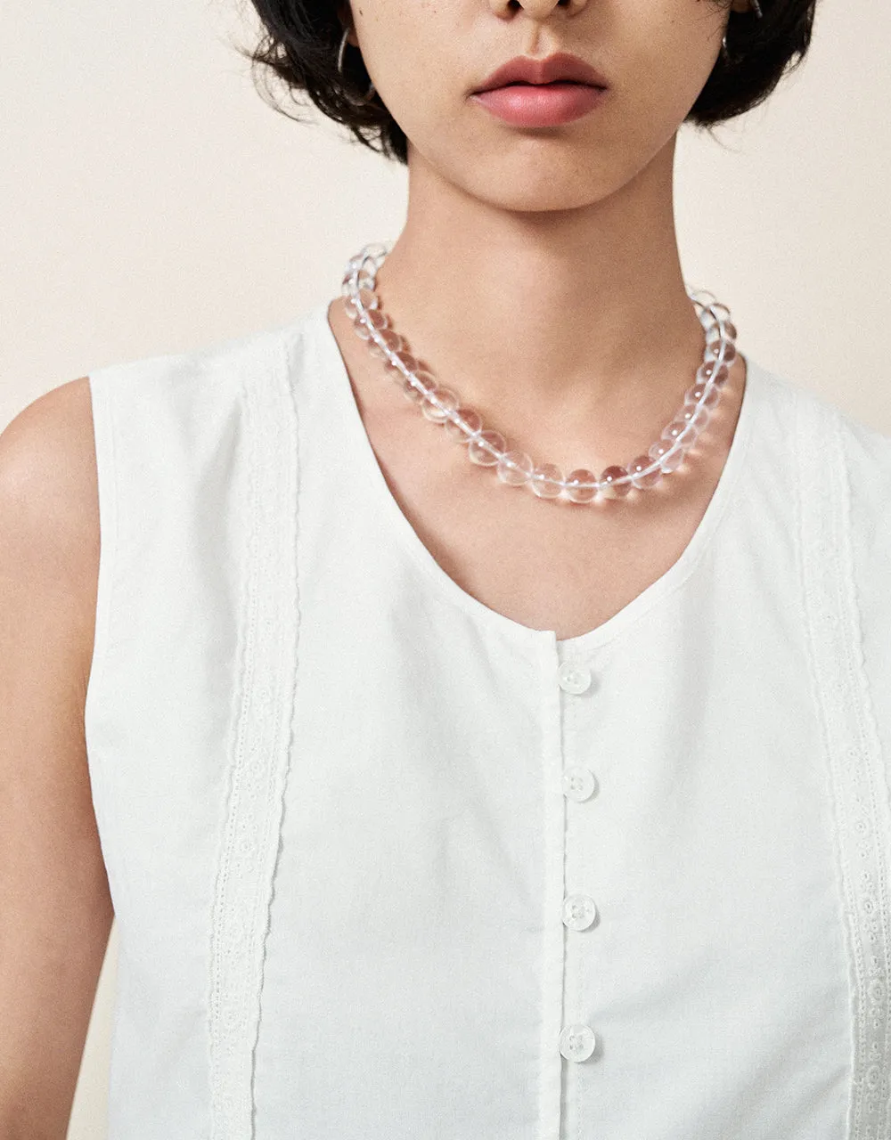 Sleeveless U Neck Blouse sold by Urban Revivo product image thumbnail 4