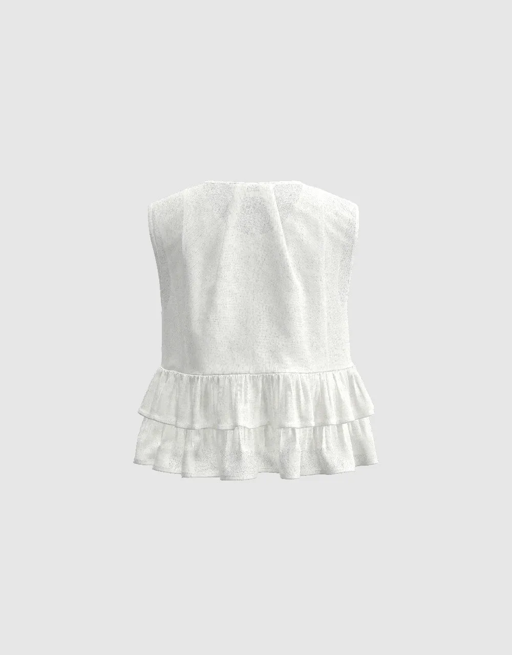 Sleeveless U Neck Blouse sold by Urban Revivo product image thumbnail 5