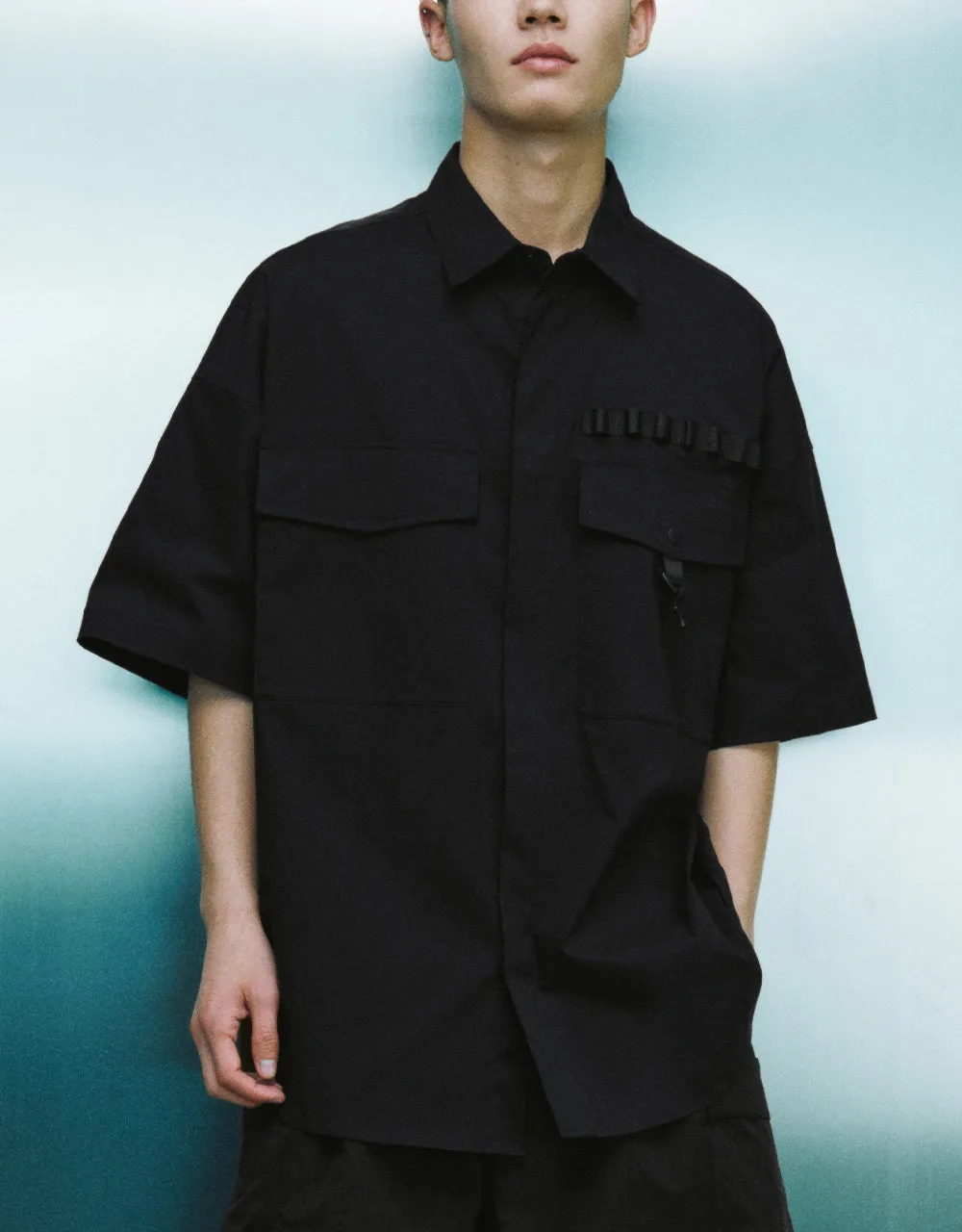 Drop Shoulder Sleeve Oversized Shirt sold by Urban Revivo product image thumbnail 2