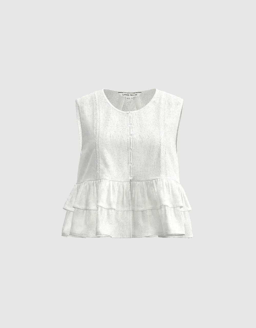 Sleeveless U Neck Blouse sold by Urban Revivo