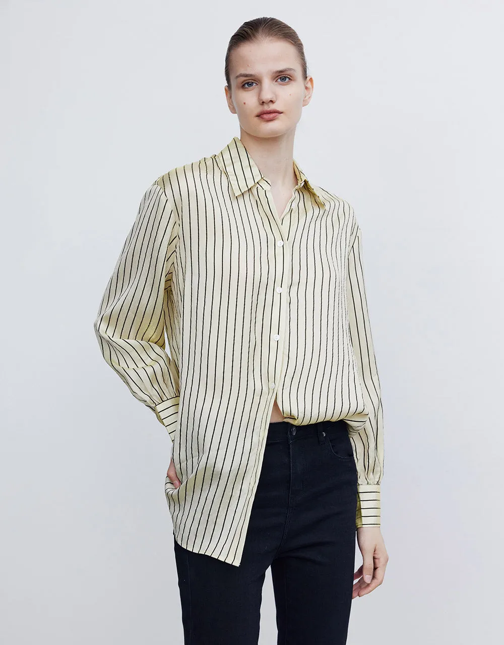 Striped Button Up Shirt sold by Urban Revivo product image thumbnail 2