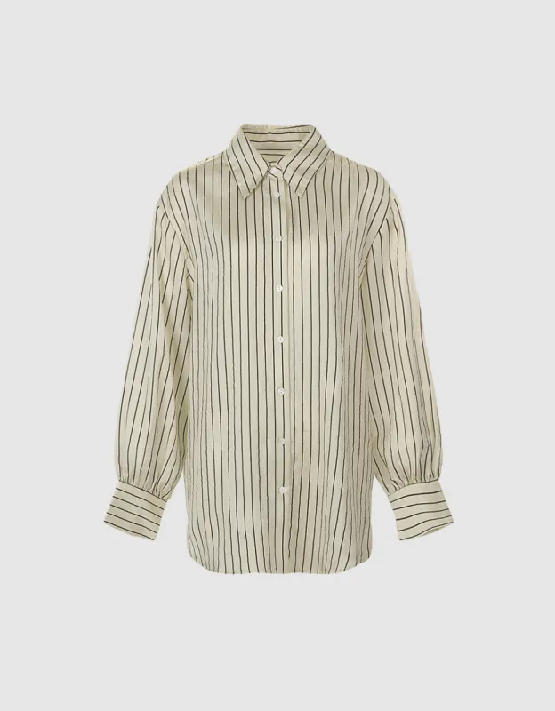 Striped Button Up Shirt sold by Urban Revivo