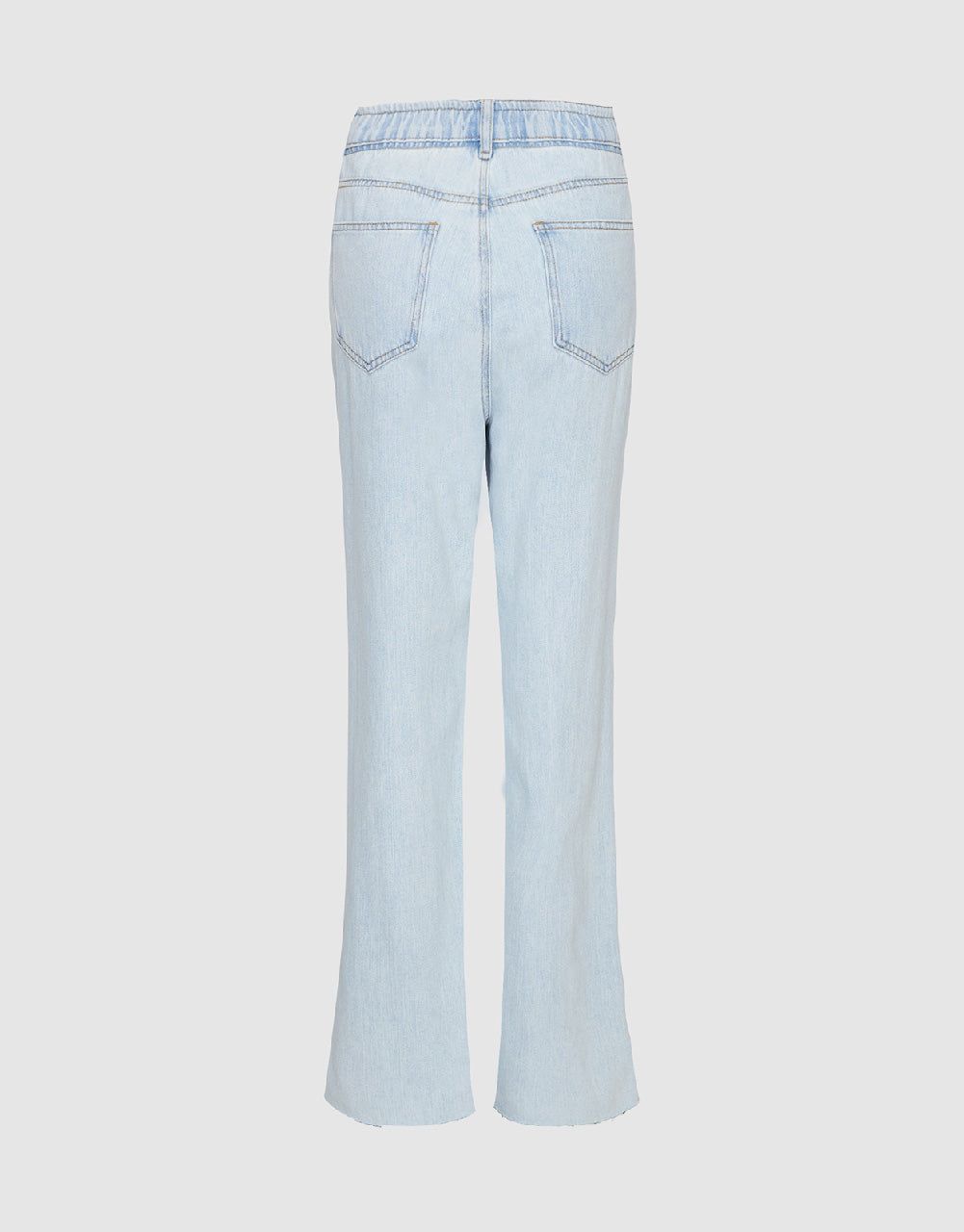 Split Hem Straight Jeans sold by Urban Revivo product image thumbnail 3