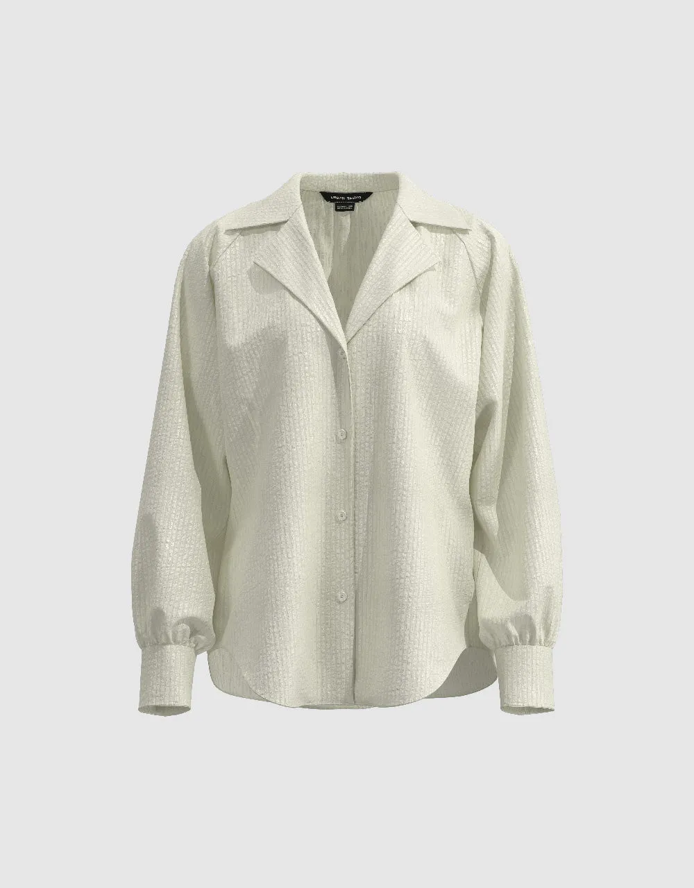 Textured Button Up Straight Shirt sold by Urban Revivo product image thumbnail 2