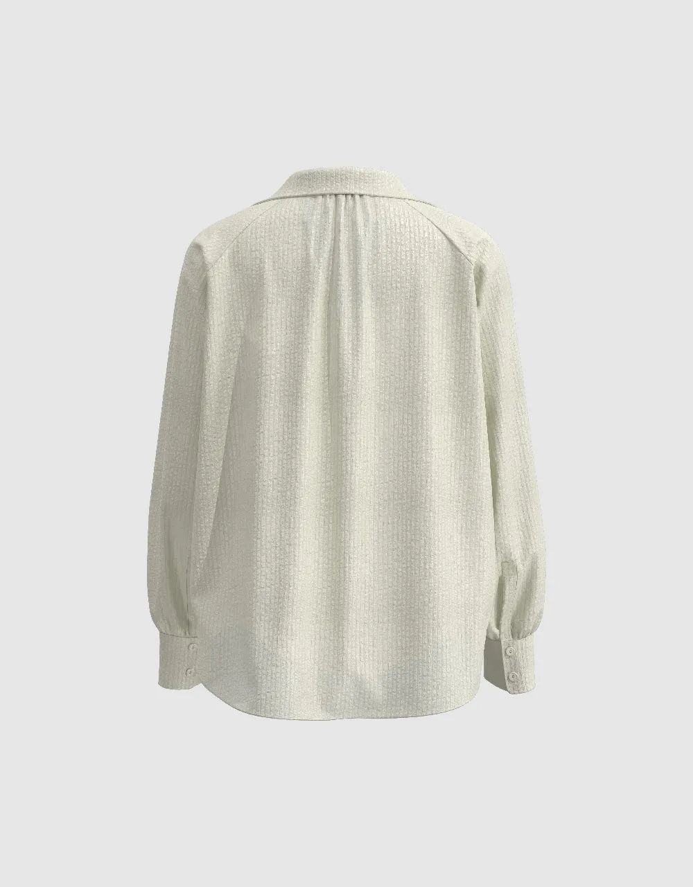 Textured Button Up Straight Shirt sold by Urban Revivo product image thumbnail 5