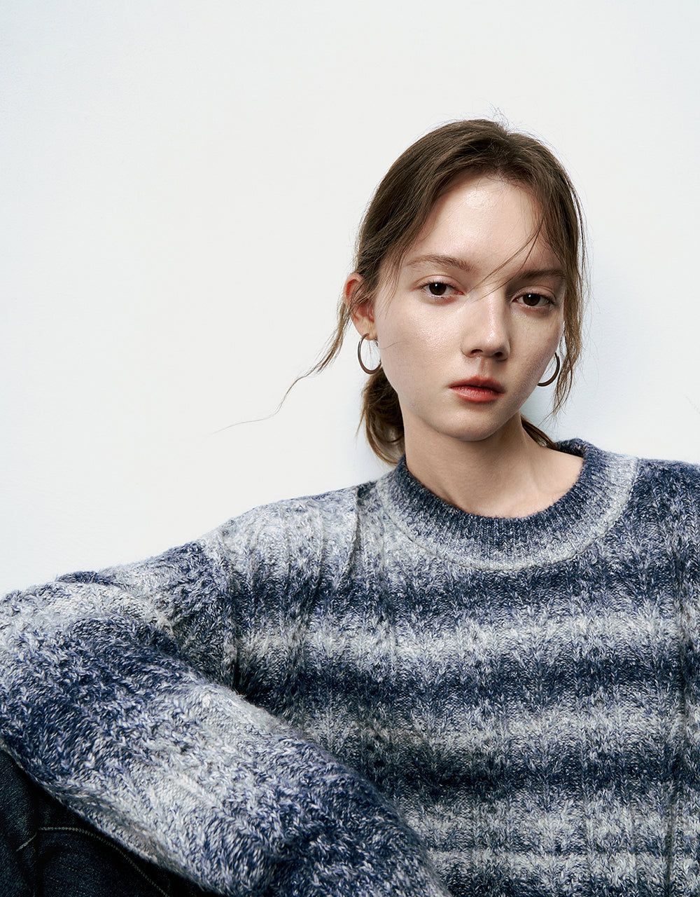 Striped Crew Neck Sweater sold by Urban Revivo product image thumbnail 5