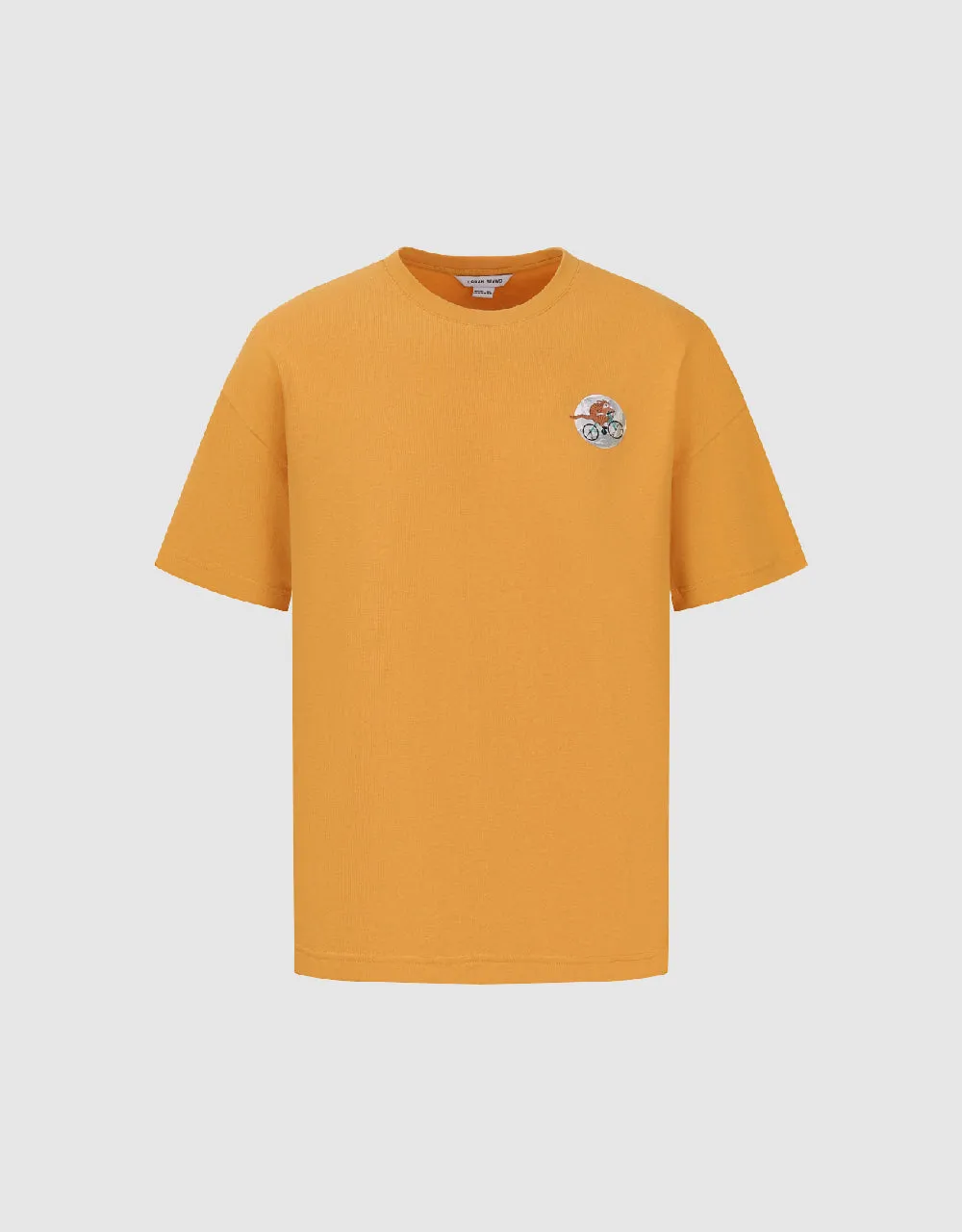 Embroidered Crew Neck Straight T-Shirt sold by Urban Revivo product image thumbnail 2