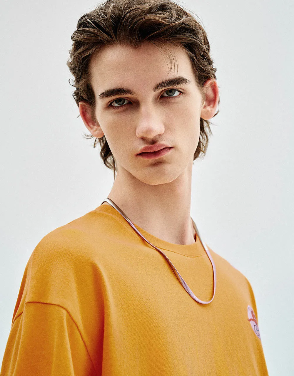 Embroidered Crew Neck Straight T-Shirt sold by Urban Revivo product image thumbnail 4