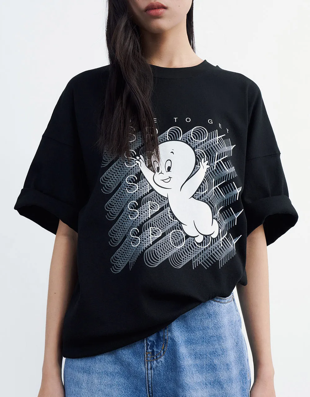 Casper Oversized T-Shirt sold by Urban Revivo product image thumbnail 2