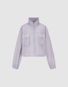 Zipper Front Stand Collar Jacket sold by Urban Revivo