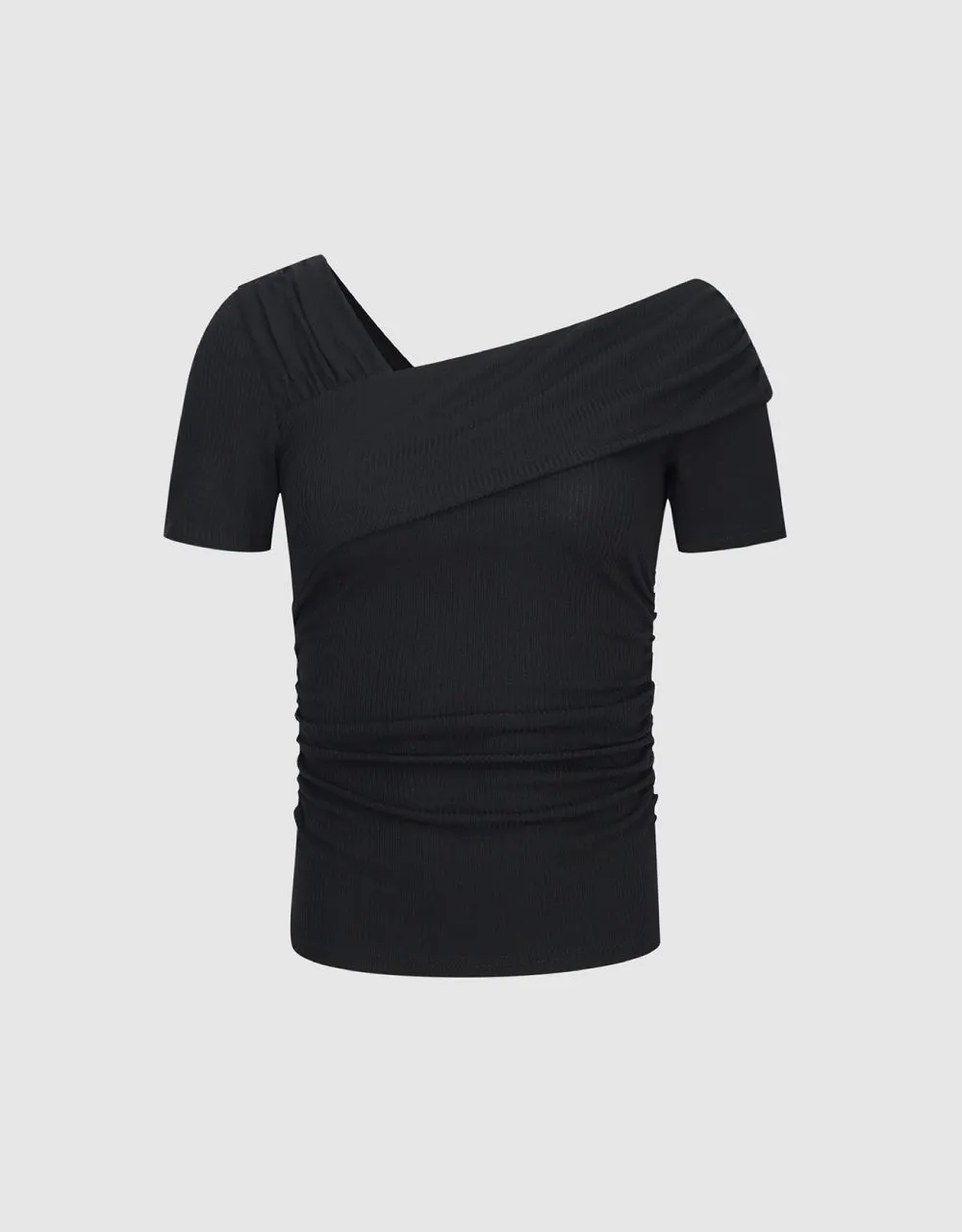 One Shoulder Skinny T-Shirt sold by Urban Revivo product image thumbnail 2