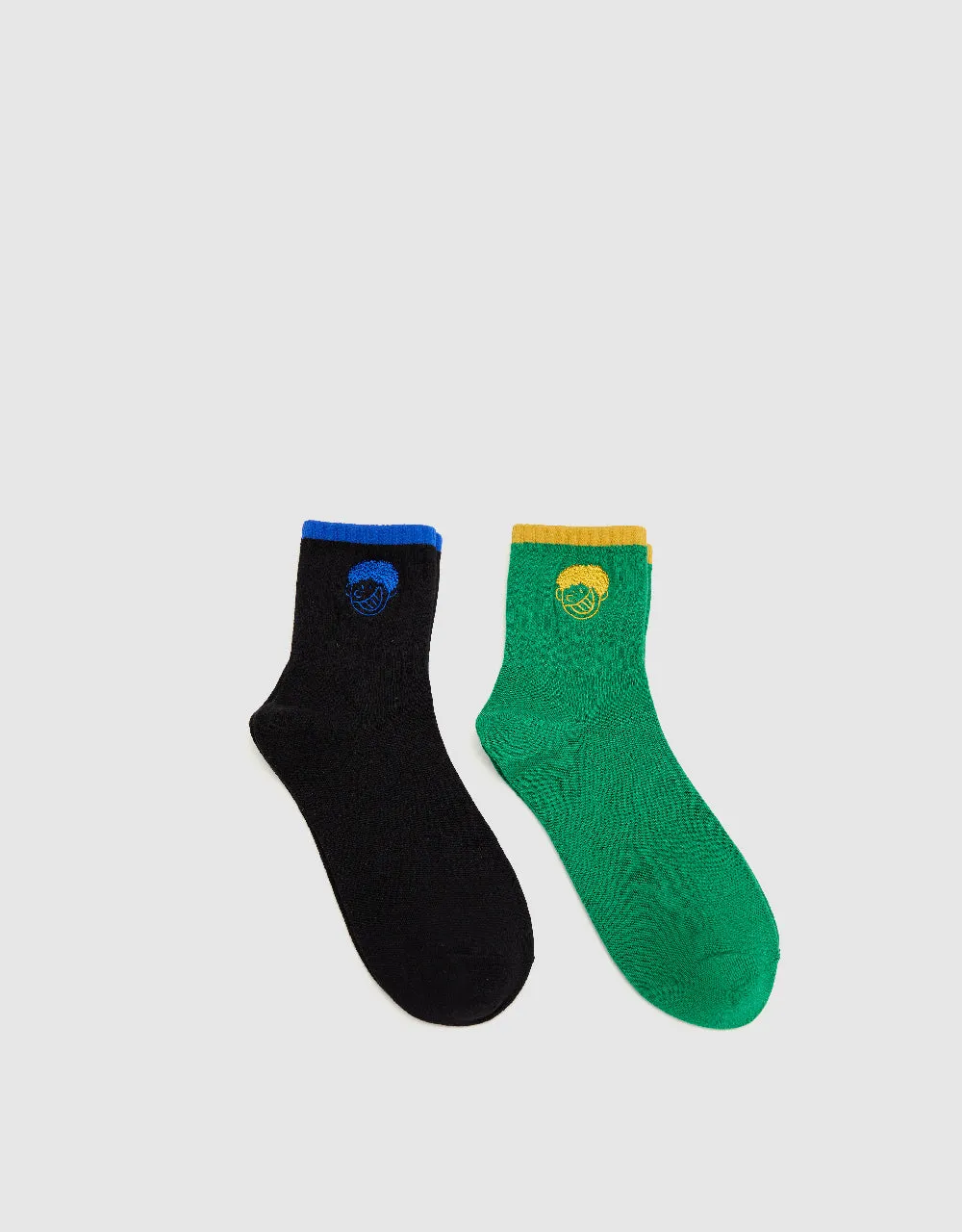 Two Toned Mid-Length Socks sold by Urban Revivo
