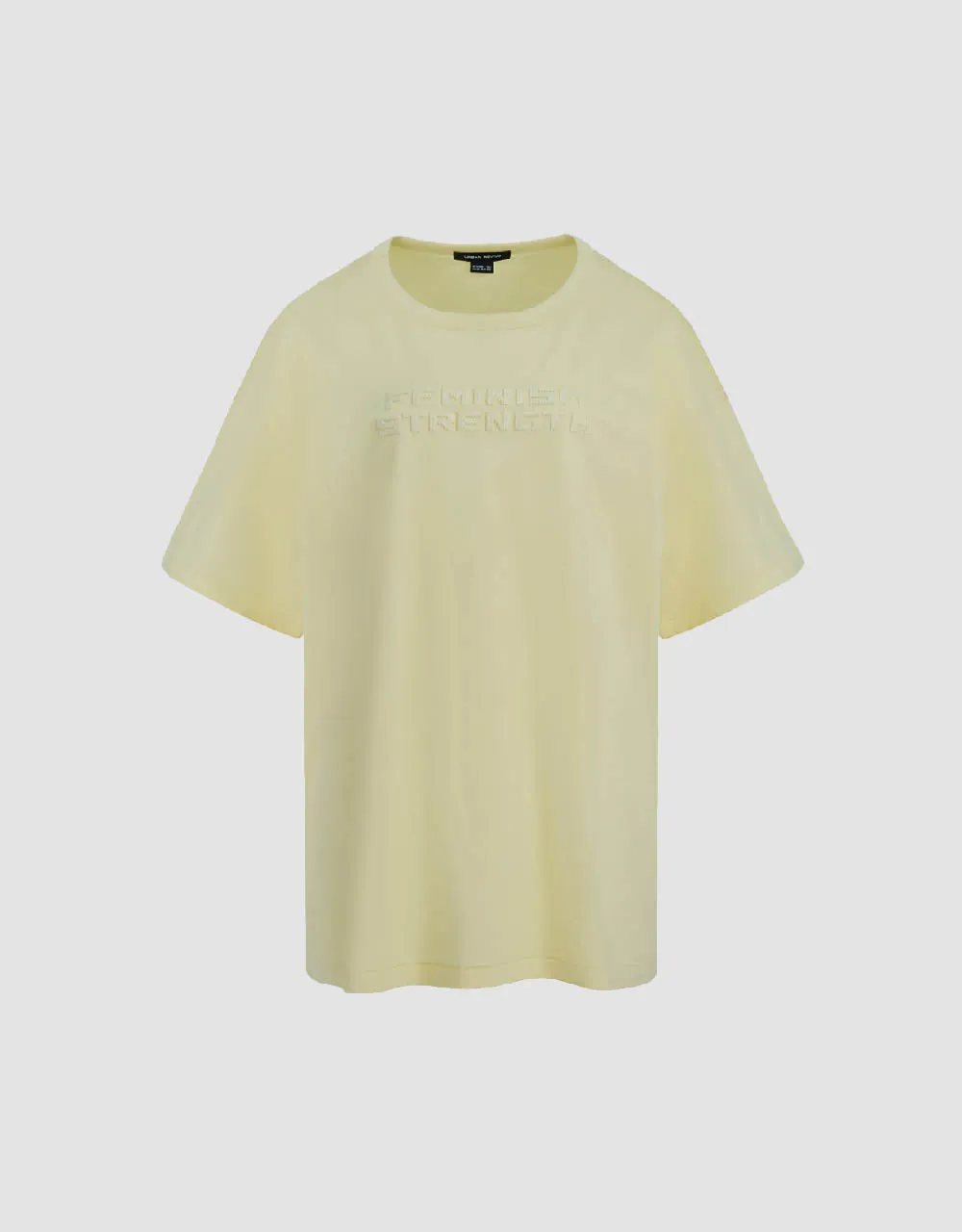 Letter Printed Crew Neck Loose T-Shirt sold by Urban Revivo product image thumbnail 2