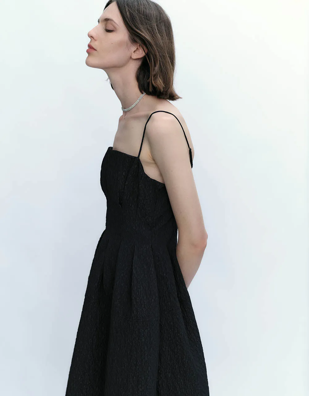 Square-cut Collar A-Line Cami Dress sold by Urban Revivo product image thumbnail 2