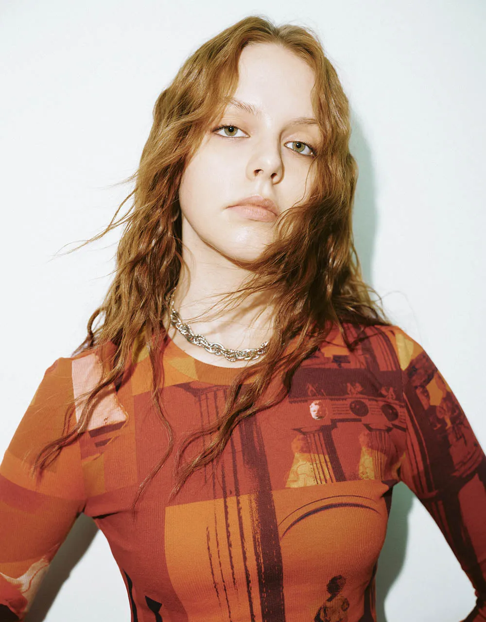 Printed Crew Neck Skinny Sweatshirt sold by Urban Revivo product image thumbnail 5