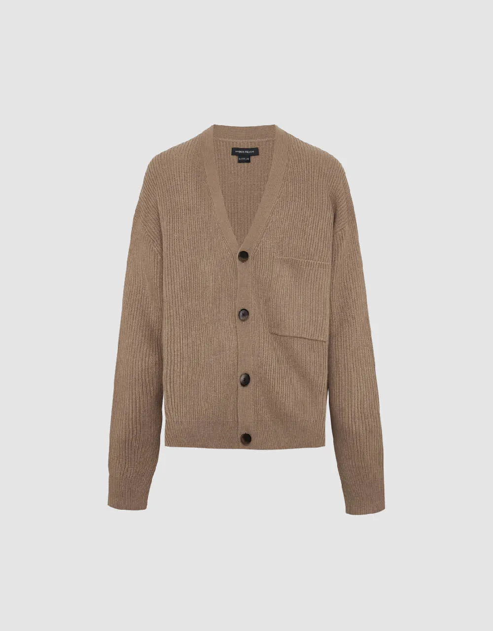 V-Neck Knitted Cardigan With Patch Pocket sold by Urban Revivo product image thumbnail 2