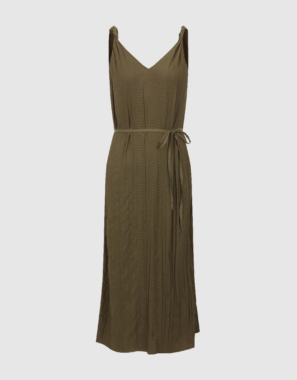 Sleeveless V-Neck A-Line Dress With Rope sold by Urban Revivo product image thumbnail 2