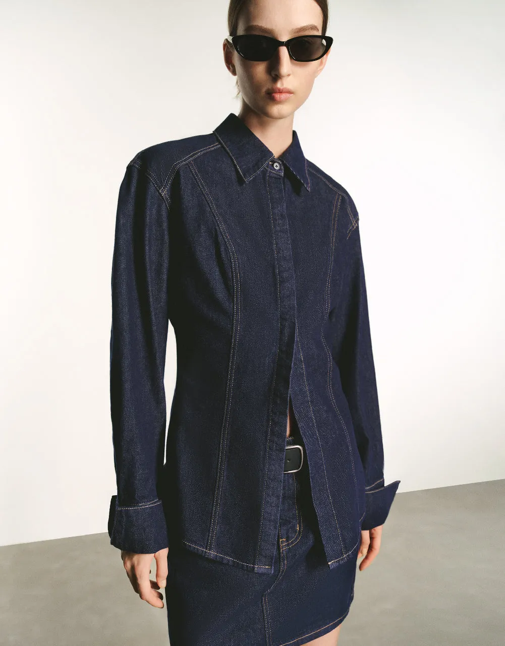 Skater Denim Shirt sold by Urban Revivo product image thumbnail 3