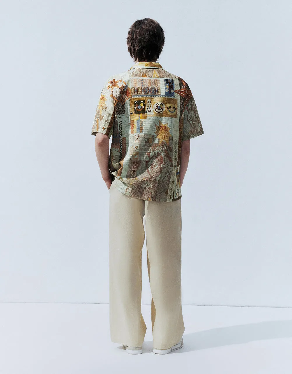 Drop Shoulder Sleeve Loose Shirt sold by Urban Revivo product image thumbnail 4