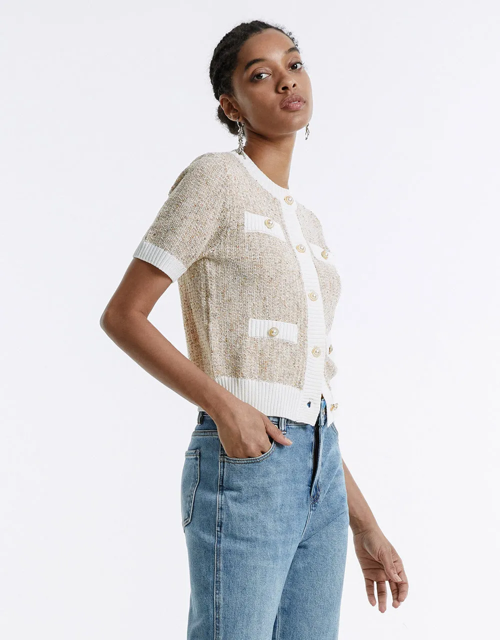 Contrast Trim Cardigan sold by Urban Revivo product image thumbnail 2